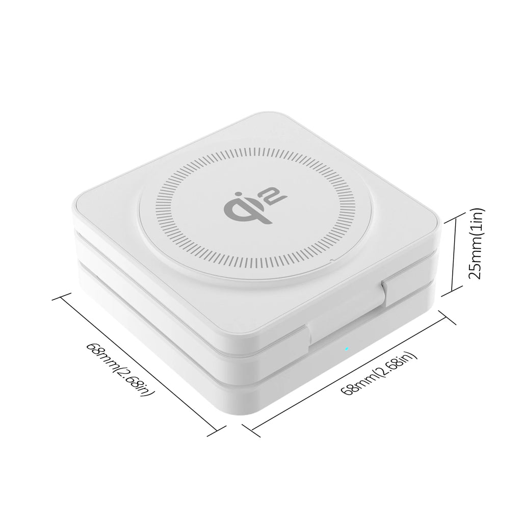 3 in 1 Wireless Charger Qi2 15W For iPhone 16 15 14 13 12 Fast Charging Station For Apple Watch 9 8 7 6 5 for Airpods pro stand