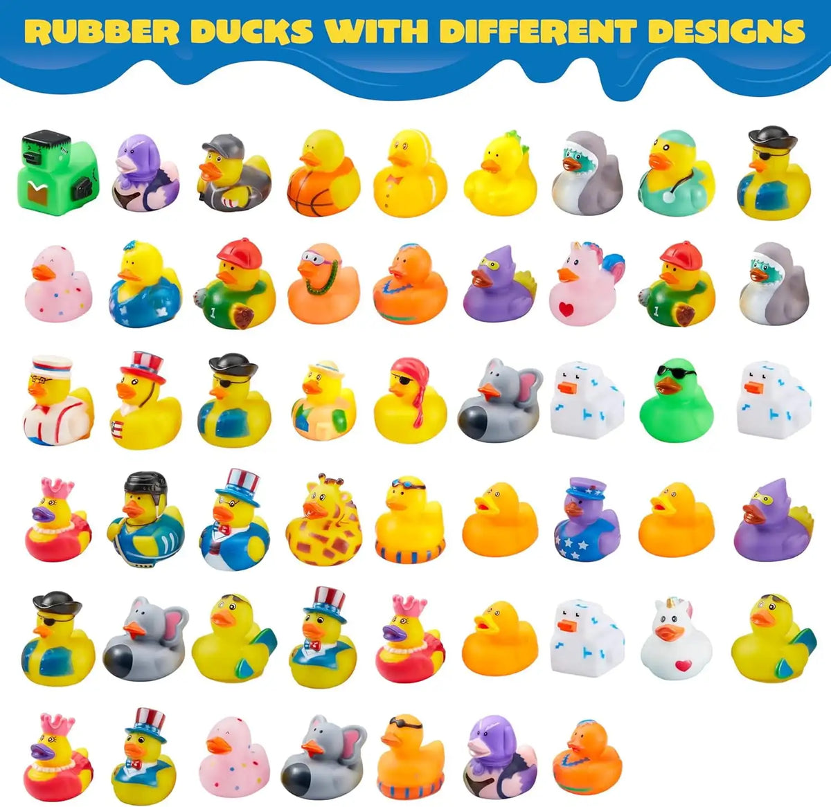 Assorted Mini Rubber Duck Bath Toys