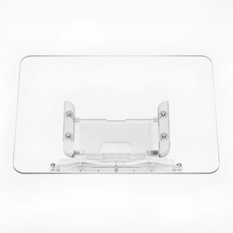Acrylic Book Stand for Reading Hands Free Adjustable Book Holder to Prevent Neck Strain Foldable Desk Organizer for Study Office
