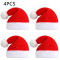 Frienda Dog Santa Hat  Christmas Hat Soft Plush Cat Hat Pet Costumes for Small Dog Cat for Pet Party Puppy Christmas Supplies