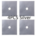 4 Piece Anti Fouling Anti Oil Cleaning Pad Gas Stove Protective Pad for Kitchen Household Supplies Gas Stove Protector Pad