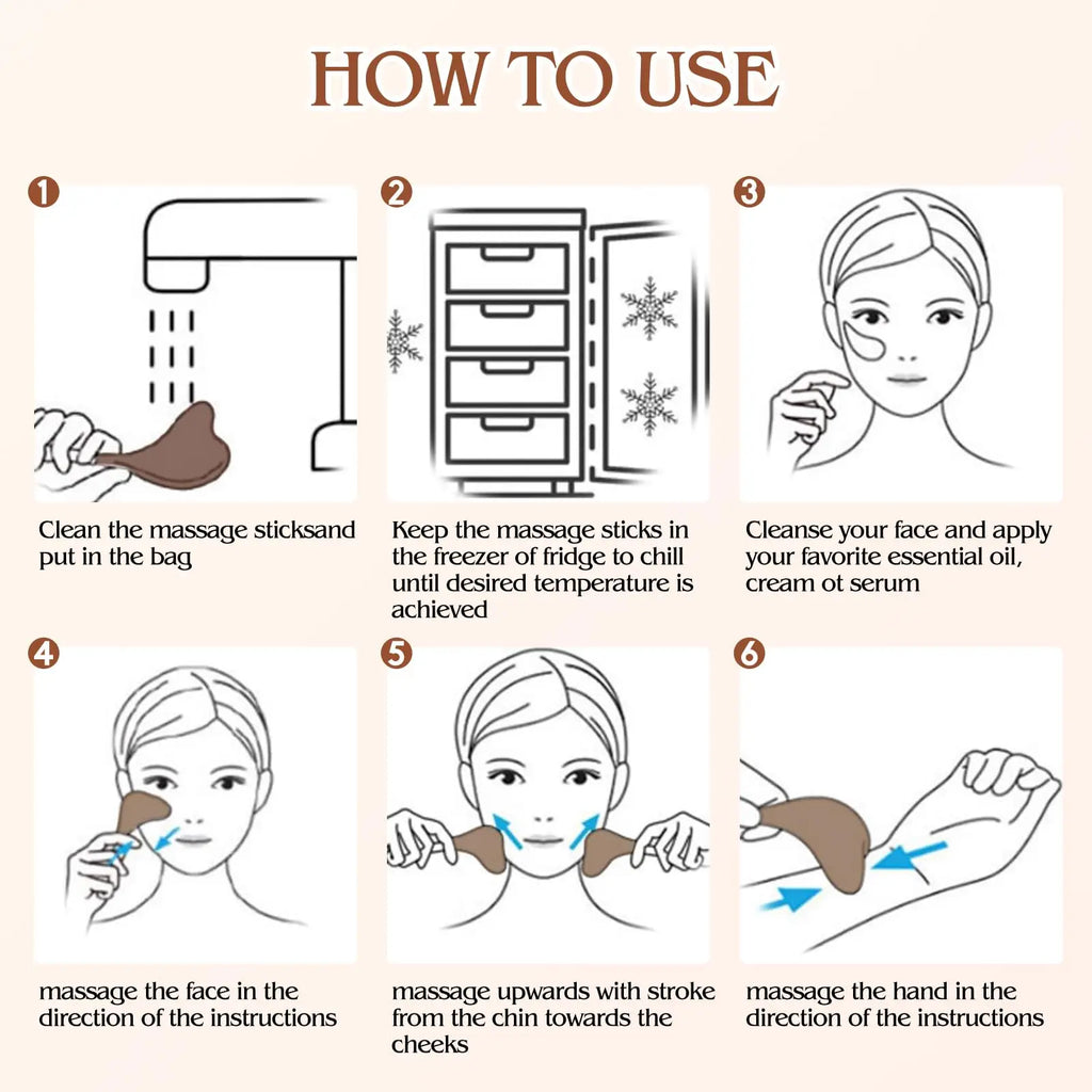 Ice Globes Facial Skin Care Tools for Women Face Eyes, Stainless Steel Face Beauty Cryo Sticks for Girls Ladies