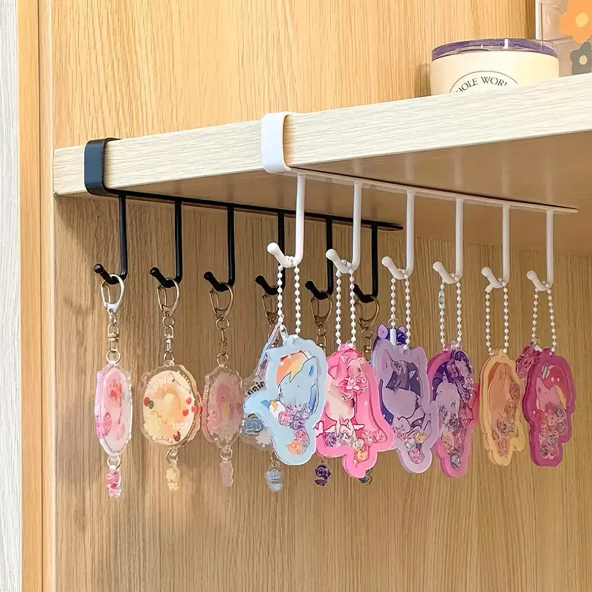 1pc/2pcs, Iron Keychain Display Rack, Multifunctional Storage Rack, Accessory Storage and Jewelry Rack, Kitchen Hook