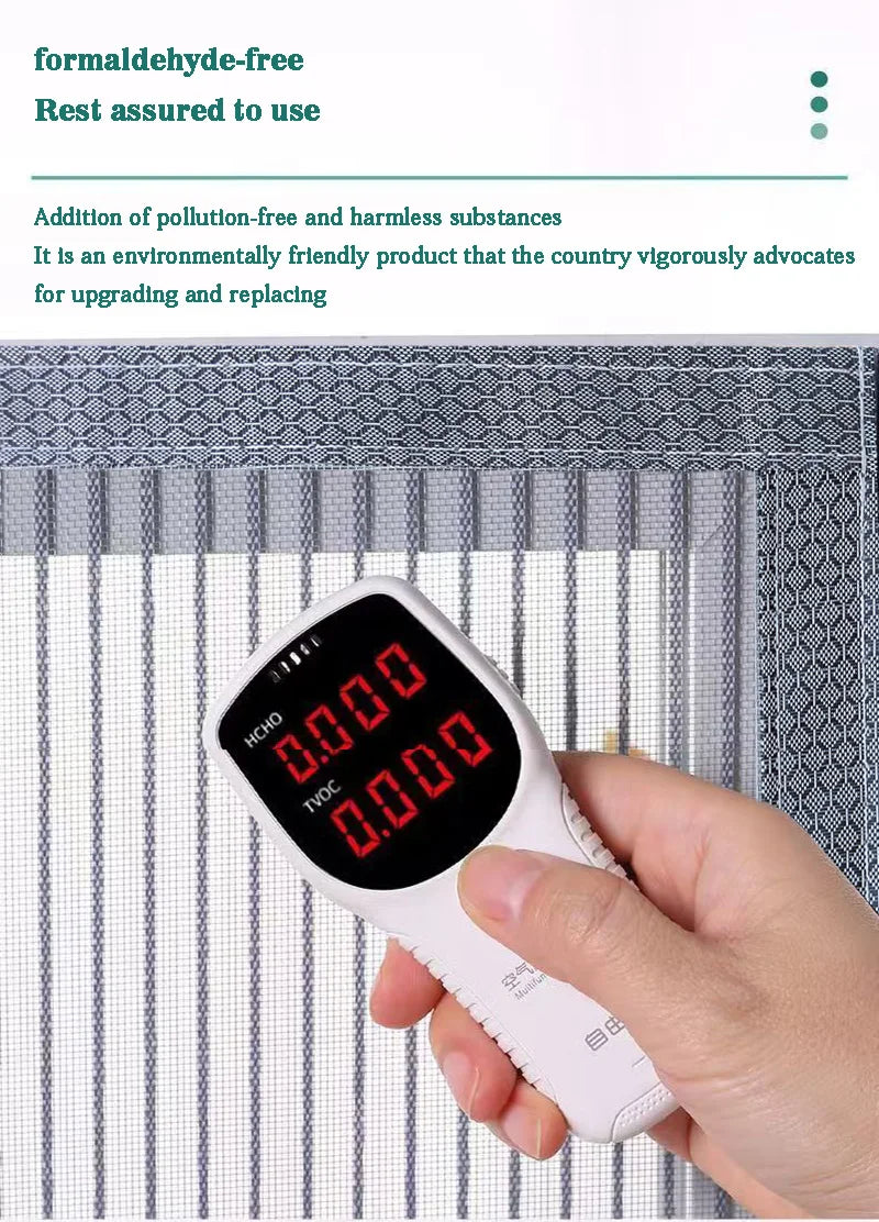 Anti cat scratch diamond mesh screen window, cat keeping seal window, no punching, self-adhesive mosquito proof pet mesh