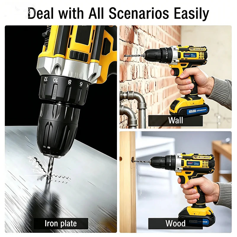 Cordless Electric Screwdriver and Drill Combo Kit