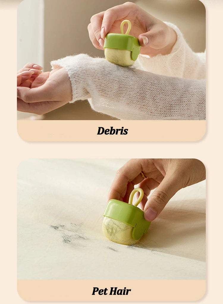 Washable Lint Remover Reusable Clothes Hair Sticky Roller Portable Pet Hair Remover Dust Removal Brush For Household Cleaning