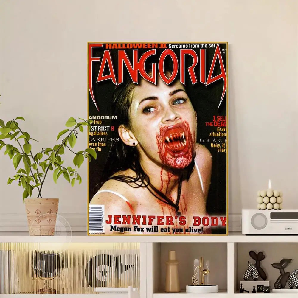 Pop Movie Jennifer Body Poster Versatile HD Waterproof Wall Art Self-Adhesive Decor for Any Space Ideal Gift