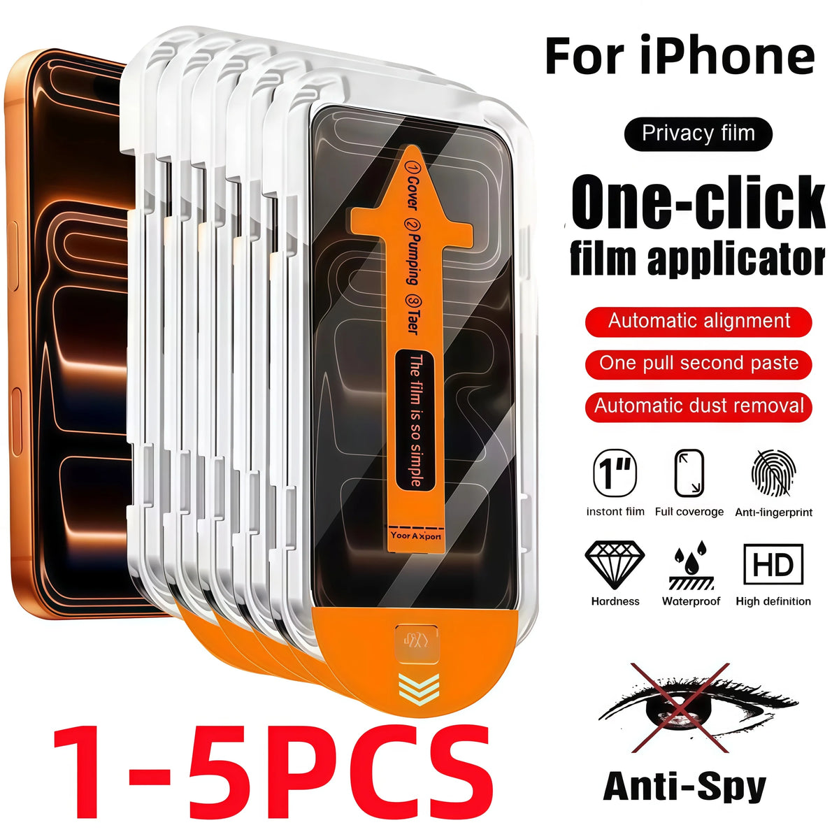 Privacy Screen Protector Film With Install Tool