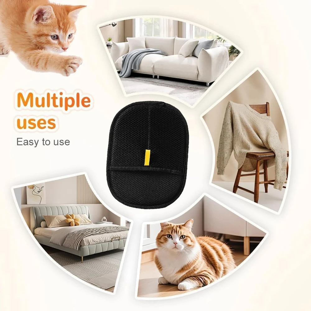 Pet Hair Remover Portable Washable Clothes Hair Dehairing Gloves