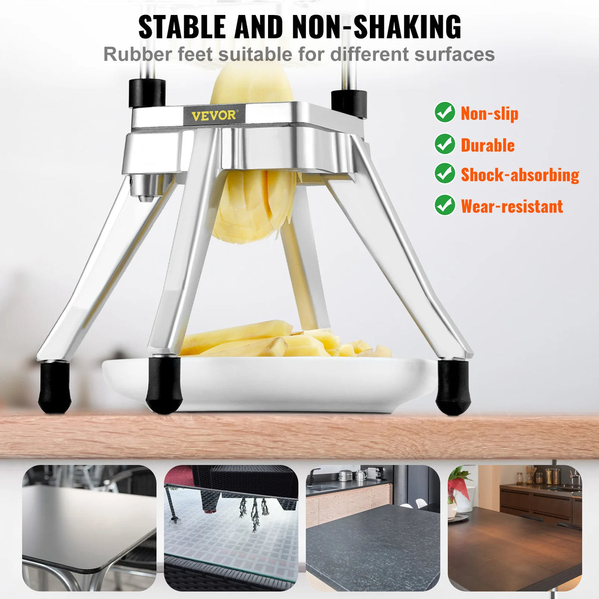 VEVOR Commercial Vegetable Fruit Chopper Heavy Duty Food Dicer