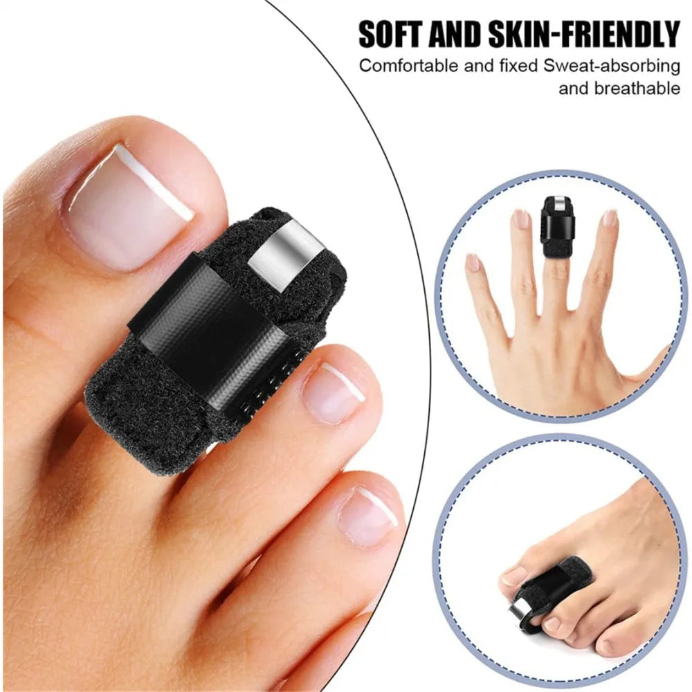 Toe Splints for Straightening Toes Straightener Adjustable Toe Corrector Brace for Toe Injuries Fractures Sprains Foot Care Tool
