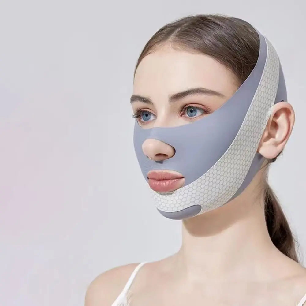 Adjustable Face Sculpting Sleep Mask Elastic Slimming Strap Lifting Tightening Mask Breathable Skin Care V Line Shaping Mask