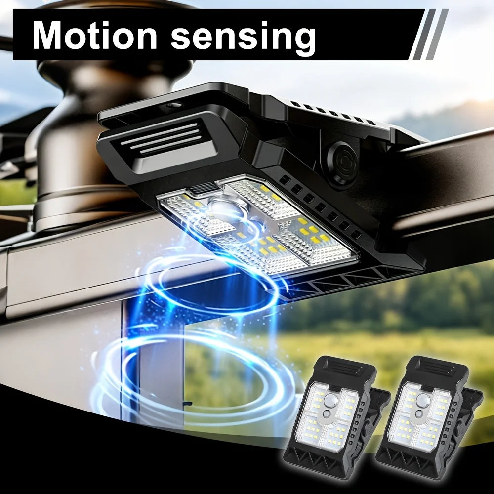 Outdoor Solar Clamp on Motion Sensor Lights Waterproof Work Light