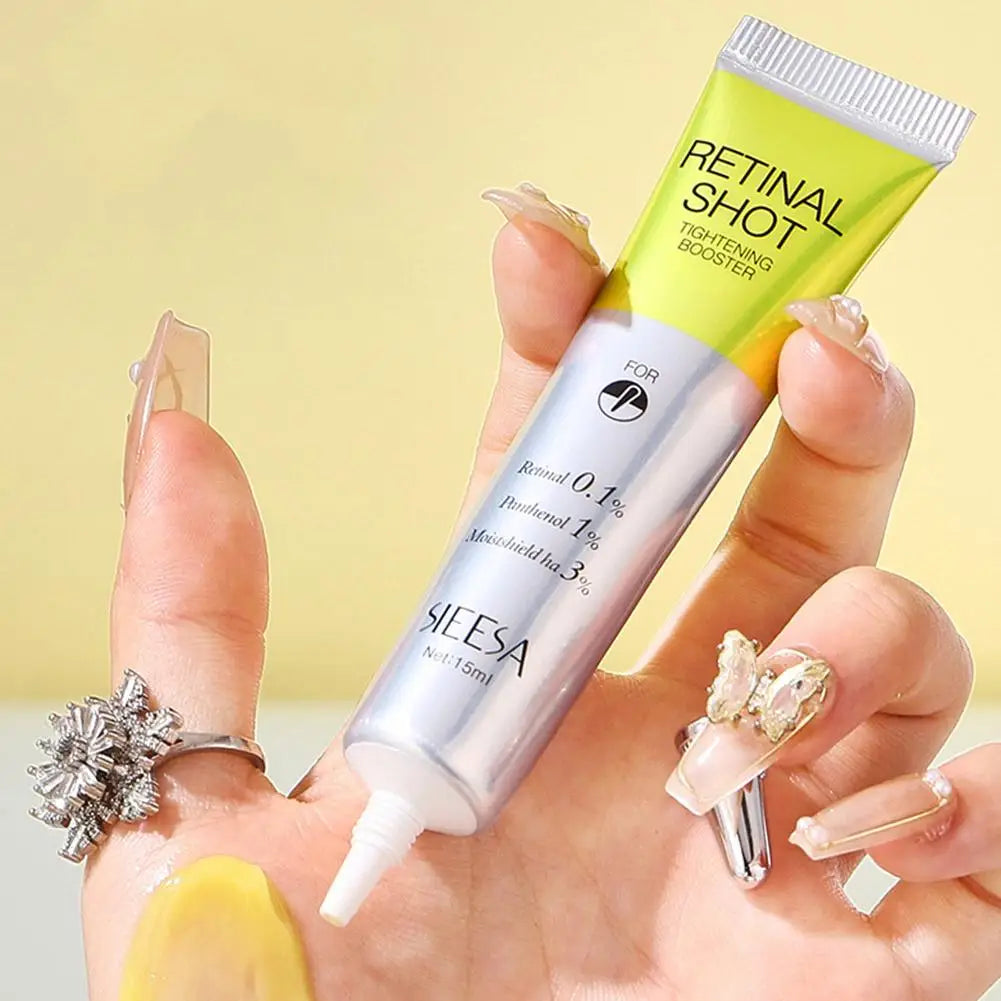 Retinal Shot 0.1% Face Booster Eye Cream Nano Retinal Tightening Serum for Wrinkles & Pores, Anti-Aging Skin Care 15ml