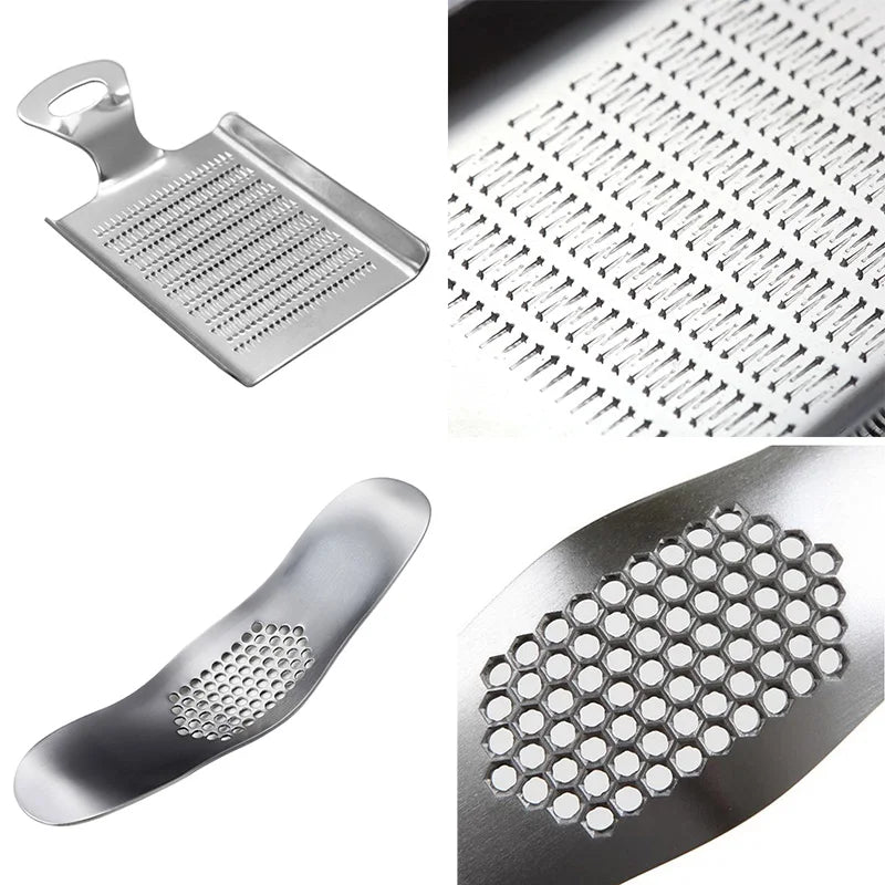 Stainless Steel Garlic Press Rocker Garlic Crusher Chopper Ginger