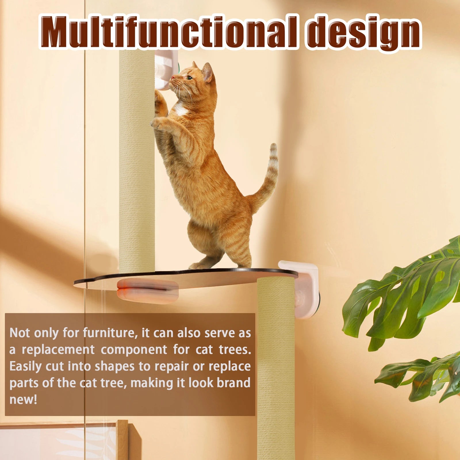 2M Cat Scratch Protector Self-adhesive Trimmable Sofa Protection Artifact Durable Anti-cat Scratch Furniture Pads Cat Supplies