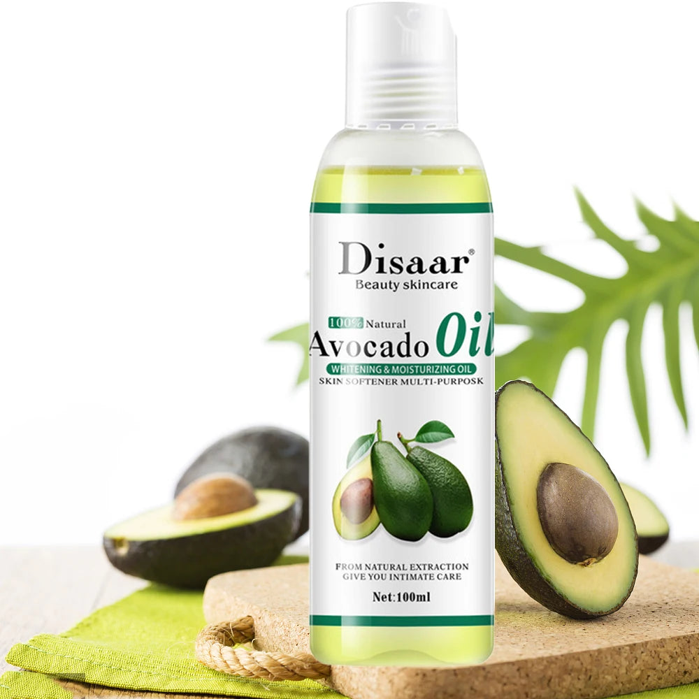 100ml Natural Organic Avocado Oil Skin Care Relaxing Massage Oil Moisturizing Body Oil Firming Sooth Skin Body Skin Care