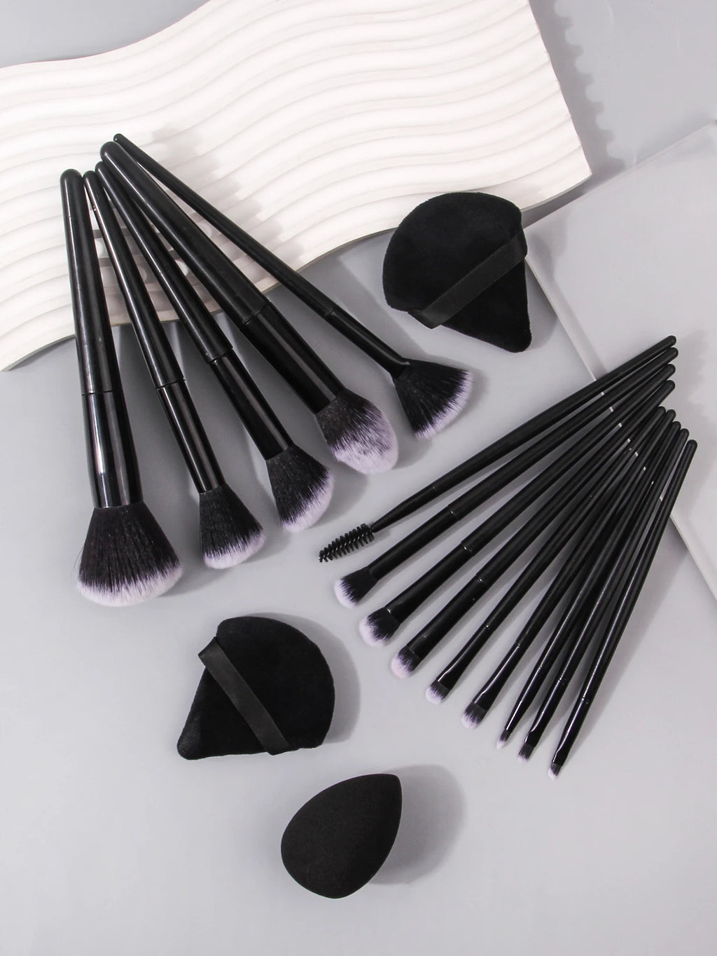 Black Makeup Brush Set Professional Super soft detail brush