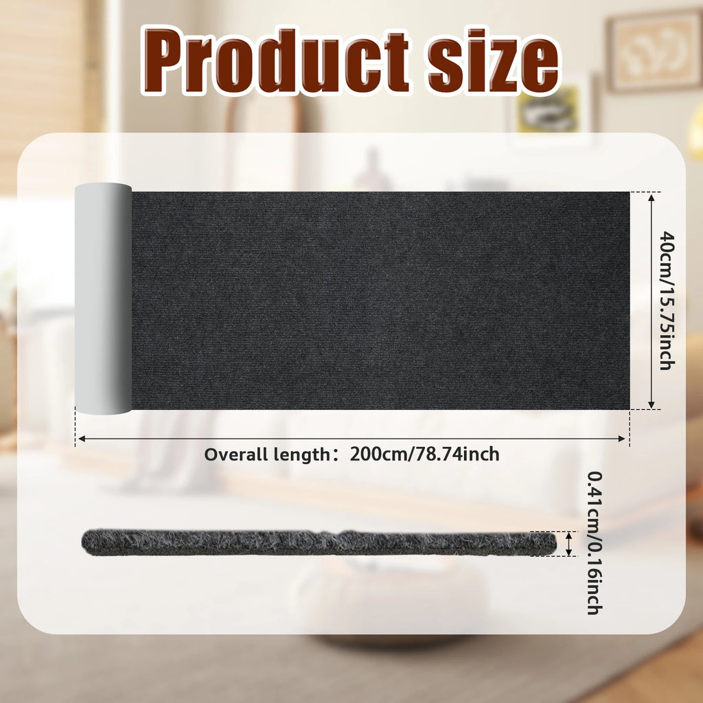 2M Cat Scratch Protector Self-adhesive Trimmable Sofa Protection Artifact Durable Anti-cat Scratch Furniture Pads Cat Supplies