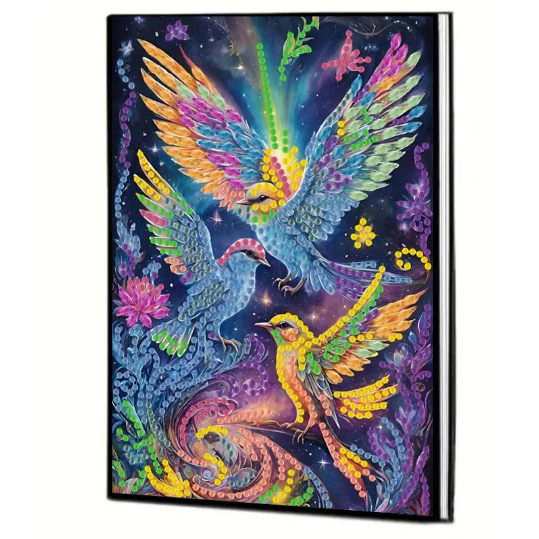 Diamond Painting DIY handicraft kit bird, elephant pattern leather female adult Diamond Painting Diary Sketch Book Kit