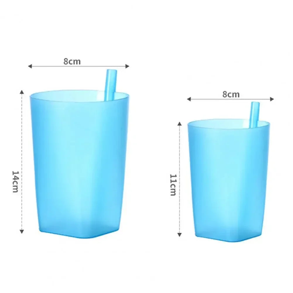 360ml Great Straw Cup Multipurpose Large Capacity Integrated Measuring Straw Drink Jug Juego Tazas De Cafe Y Plato