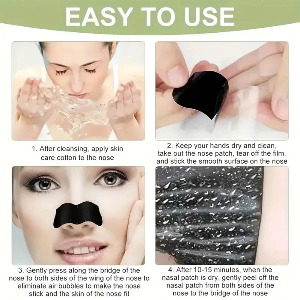 Unisex Nose Deep Cleansing Strips Blackhead Remover Mask for Acne Shrink Pore Nose Sticker Cleaner Skin Care Strip Tools