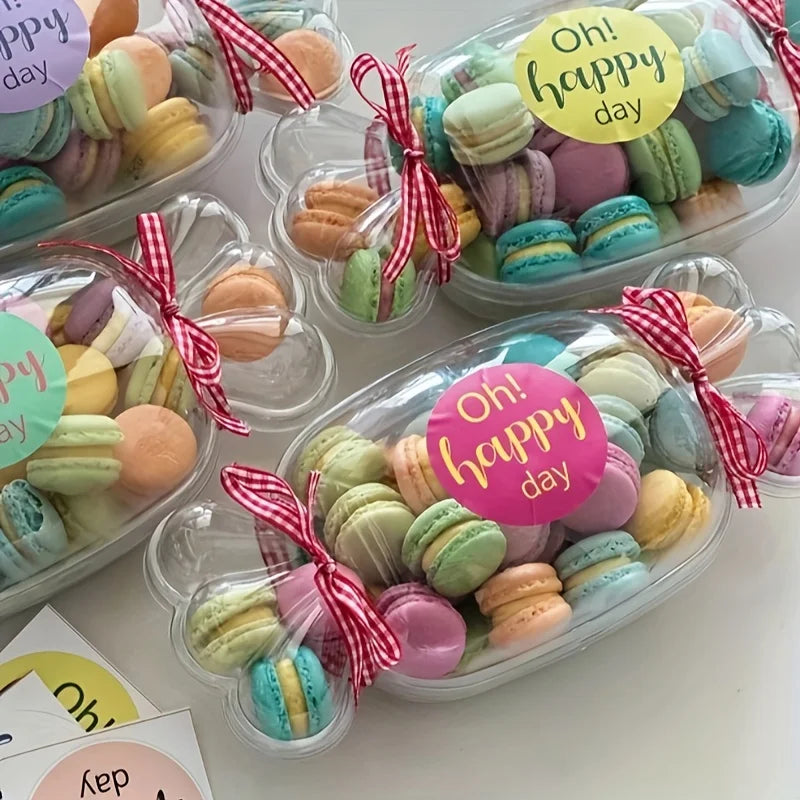 20/50pcs Candy Shaped Cake Boxes with Lids Dessert Cakes Fruit Salads Tiramisu Party Events Celebrations Birthdays Disposable