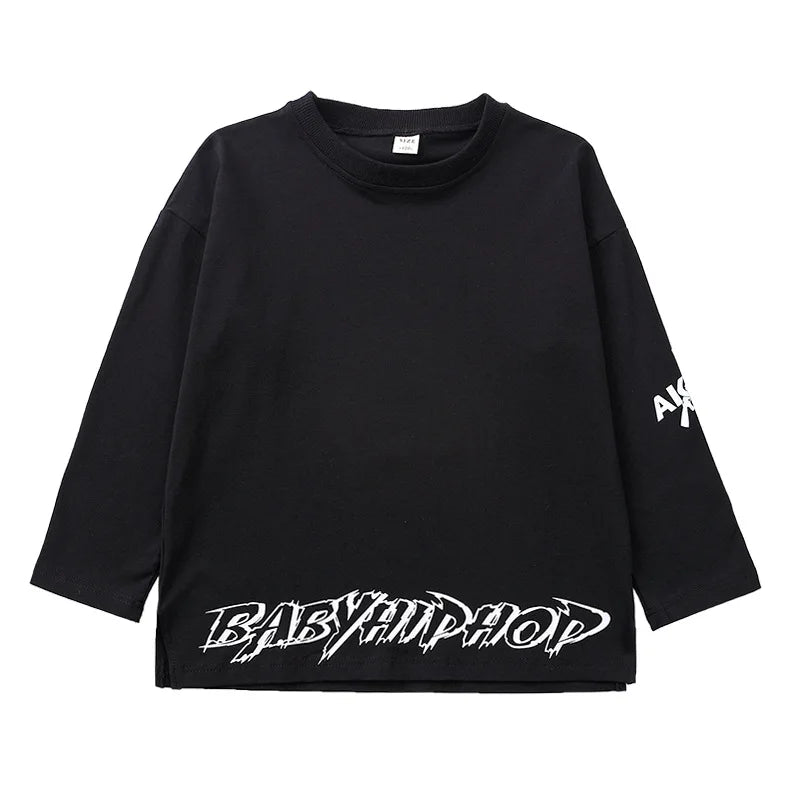 Boy Hip Hop Girl High Collar Vest Cargo Pants Outfits Child Sweatshirt Joggers Street Dance Kids Waistcoat Streetwear Costumes