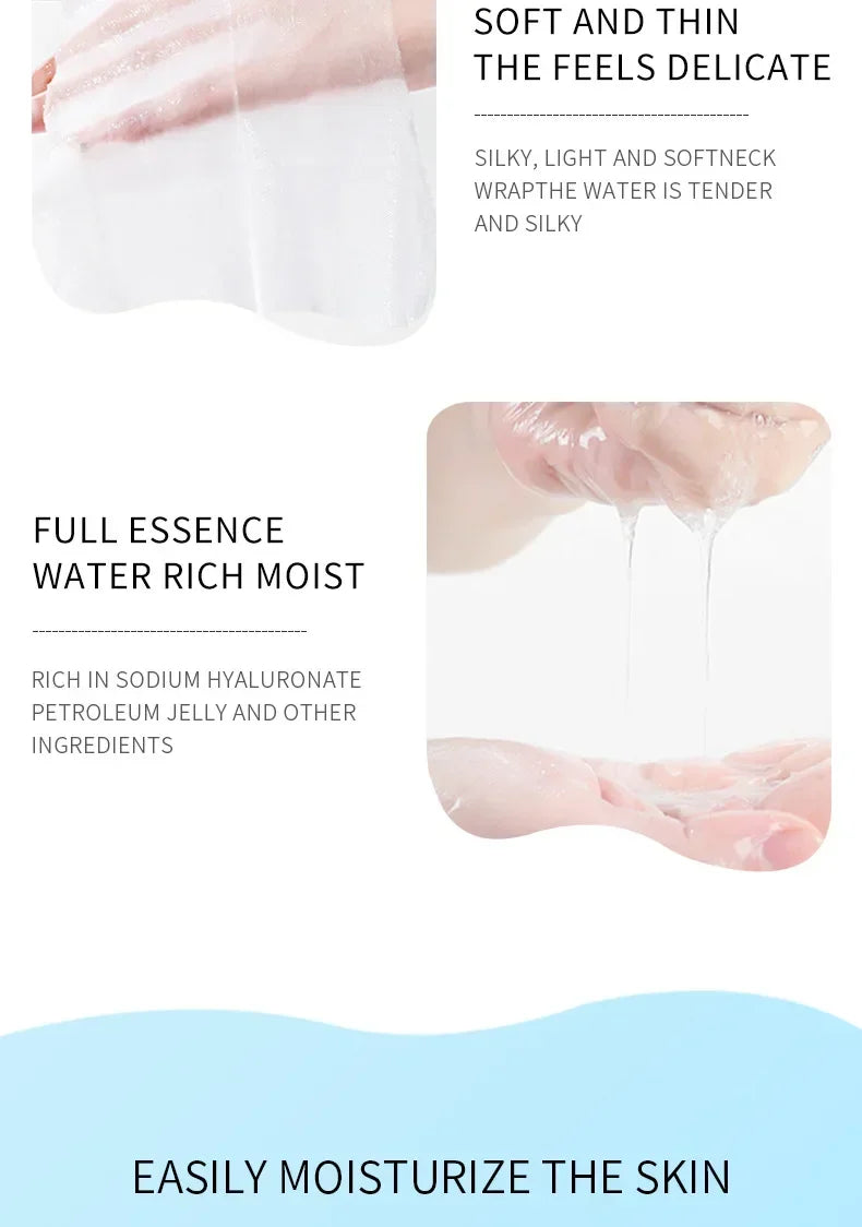 SADOER Hyaluronic Acid Neck Mask Collagen Firming Neck Masks Nourishing Brightening Beauty Moisturizing Necks Skin Care