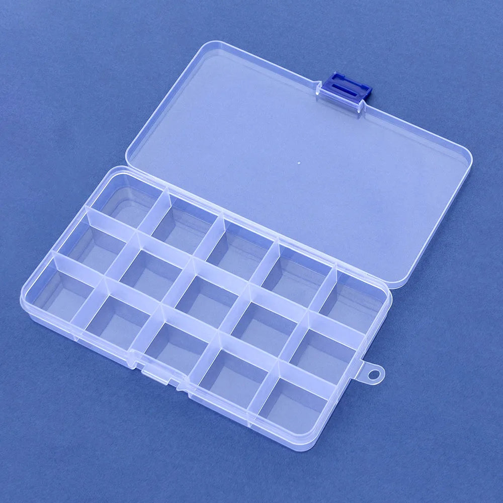 Multi Grids Plastic Detachable Storage Boxes Bins for Tools&Jewelry&Fishing Gear&Screw Desk Organizer cajas de madera