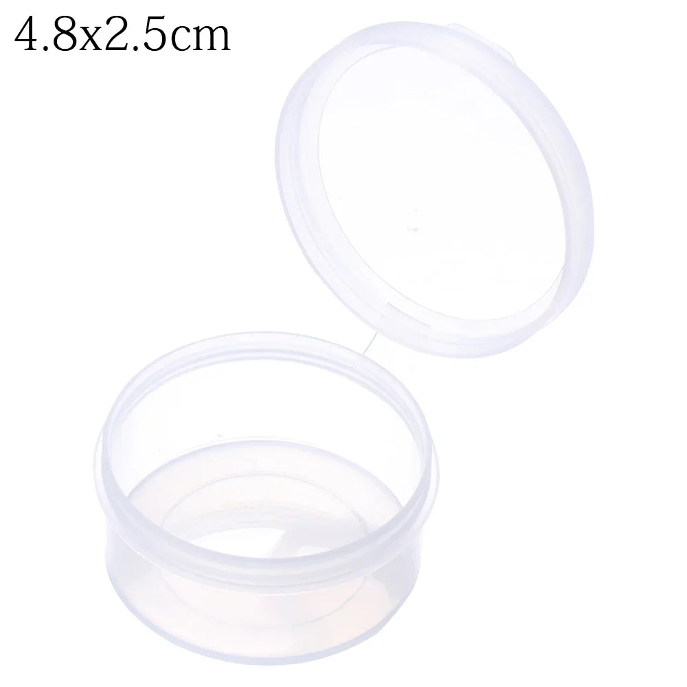 1pc Small Plastic Home Items Sundries Organizer Case Transparent Storage Box Jewelry Beads Container Fishing Tools Storage Box