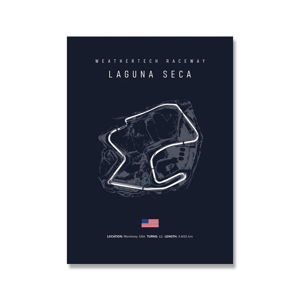 F1 Circuit Poster Inpu Island Jerez Catalonia Sepang International Circus Circuit Canvas Painting Wall Picture Artist Home Decor