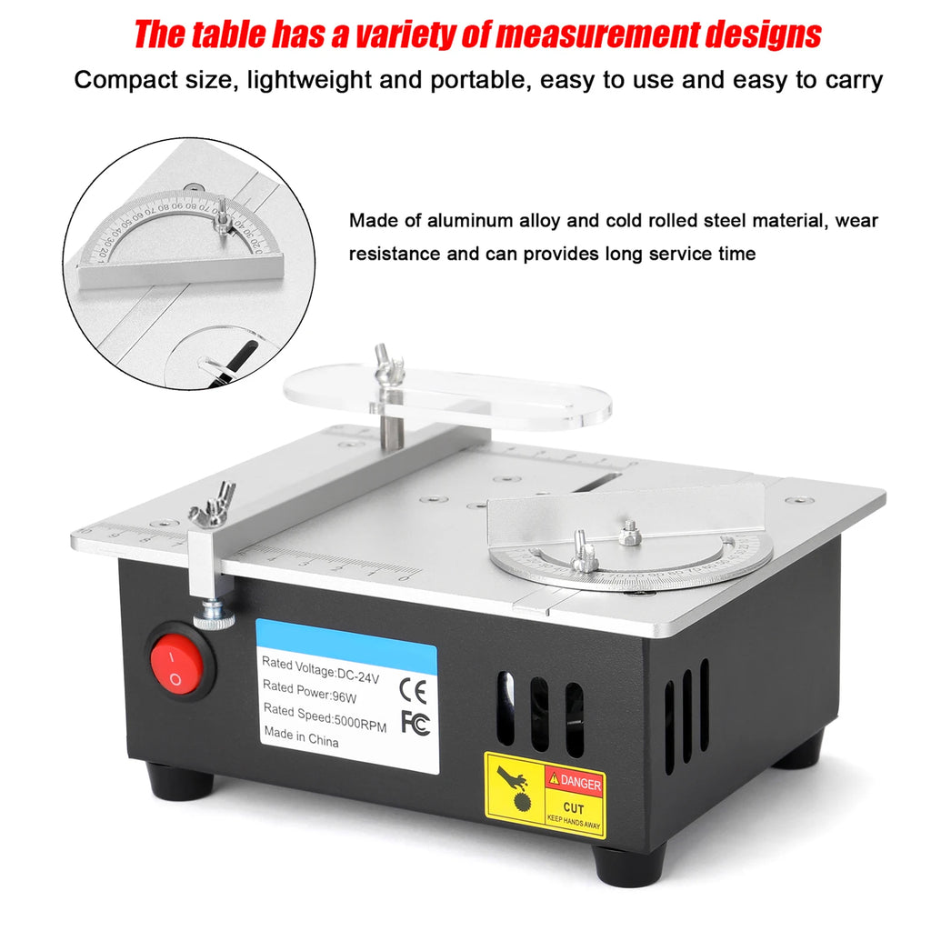 Mini Electric Table Saw 96W 5000RPM Bench Saw Small Household DIY
