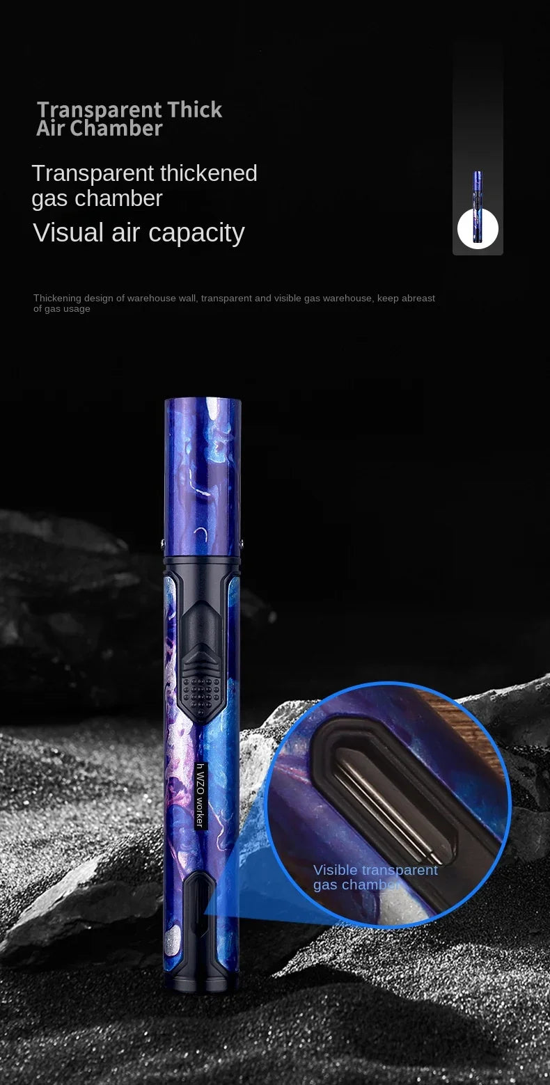 HONEST Metal Windproof Lighter Refillable Pen Torch Lighter Jet Flame Butane Lighter Kitchen BBQ Candle Camping Men's Gadget