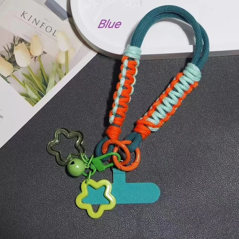 Kawaii Candy Color Phone Wrist Strap Hand Woven Rope