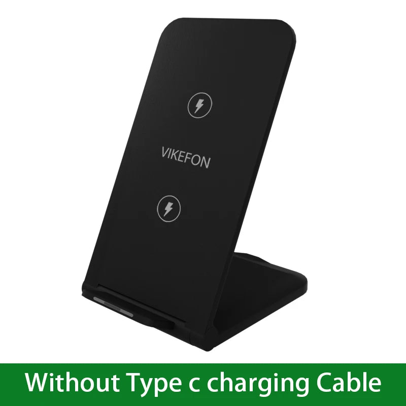 30W Foldable Wireless Charger Stand Pad For iPhone 14 13 12 11 Pro Max X Samsung S21 S20 Fast Charging Dock Station Phone Holder