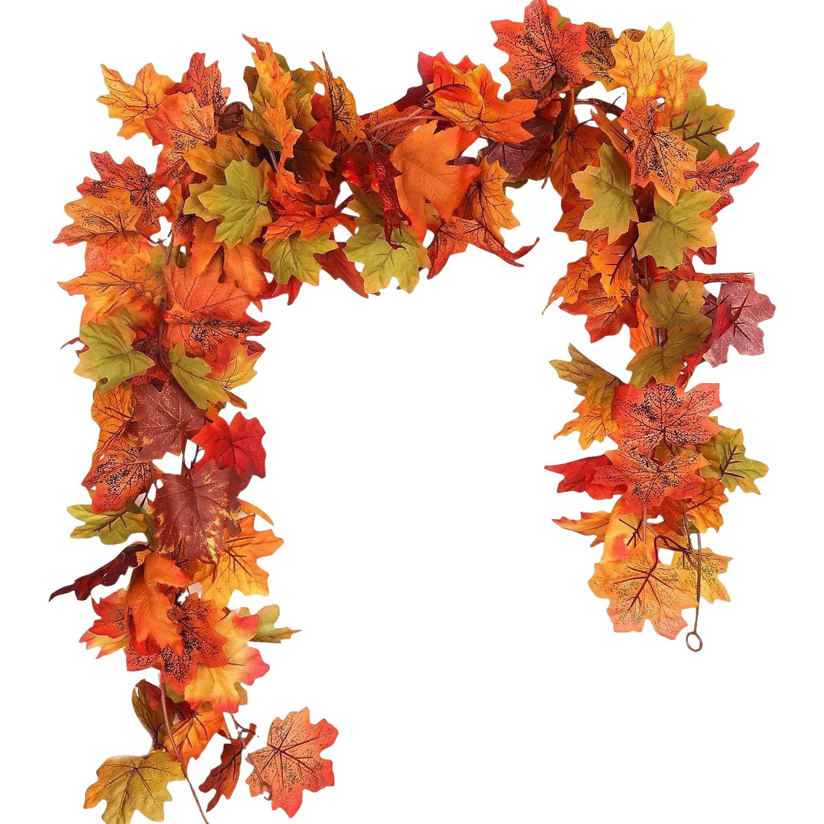  ﻿ Artificial Maple Leaf Vine Wreath Wall Hanging