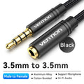 Vention Jack 3.5 Aux Extension Cable for Car Laptop
