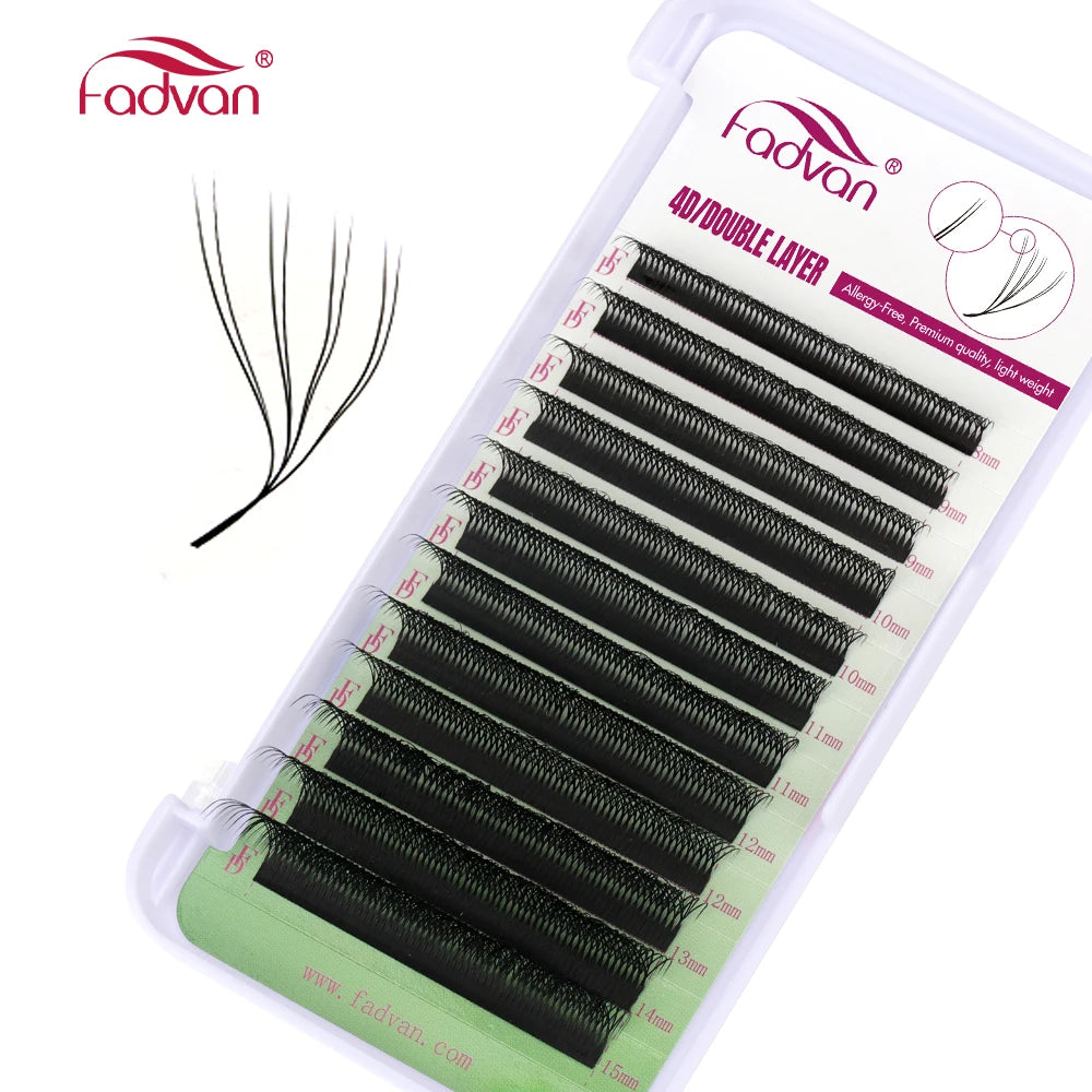 FADVAN 3D/4D/5D W Shaped Double Tips Eyelashes Extensions Natural