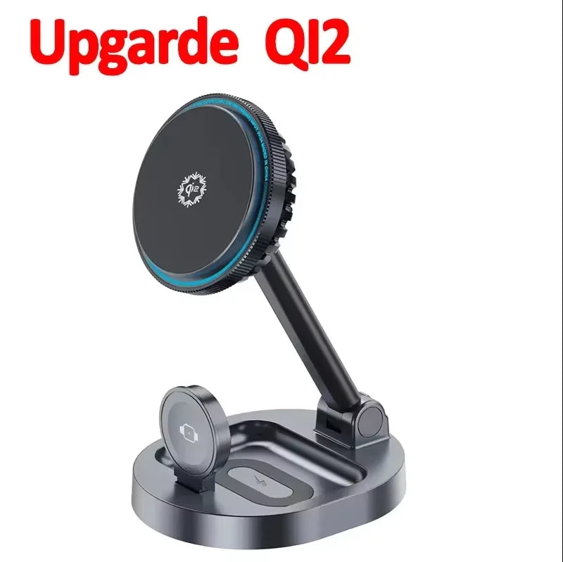 ice Cooling 3 In 1 Magnetic Wireless Charger Stand Pad Foldable Fast Charging Dock For iPhone 15 14 13 12 Pro iWatch 8 7 Airpods