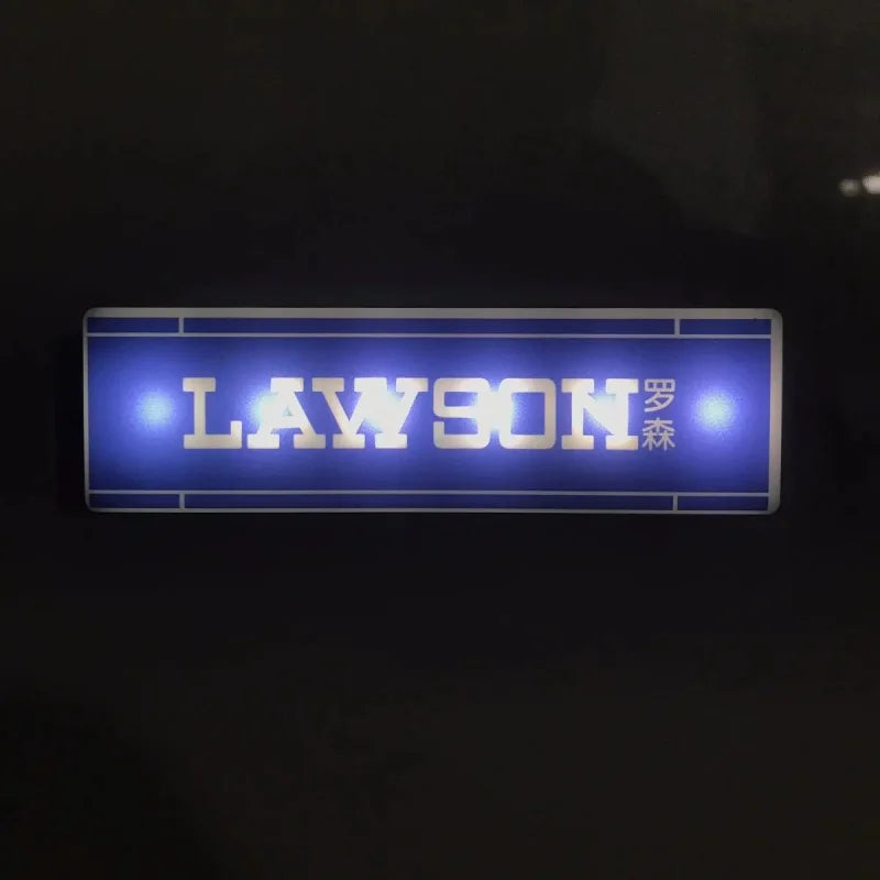 Fridge Magnet Convenience Store Night Light Glowing Signboard Miniature Room Decor Luxury Home Decor