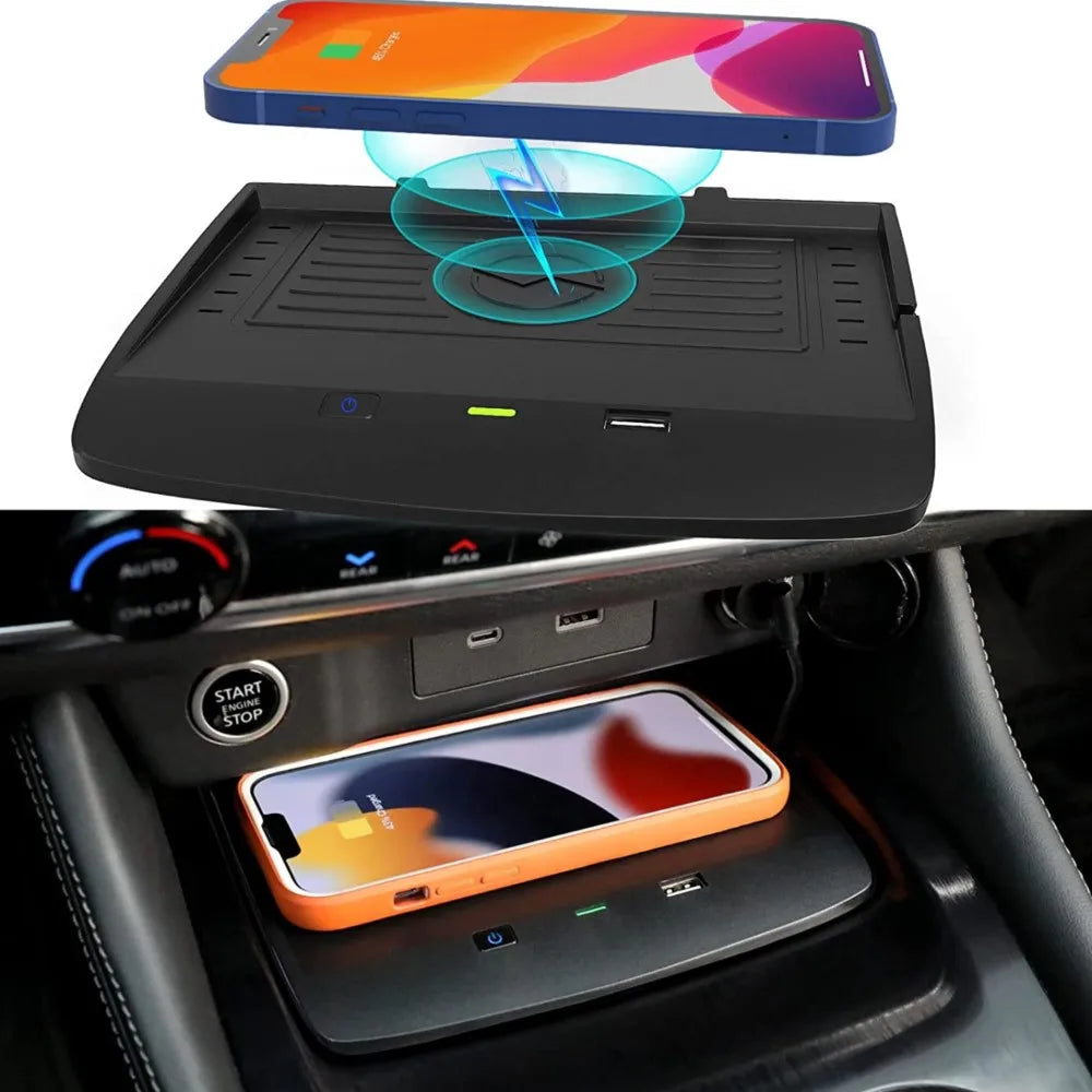 For Nissan Rogue T33 2021 2022 2023 2024 Car Wireless Charger Qi Car Mobile Phone Wireless Charging Pad Interior Accessories