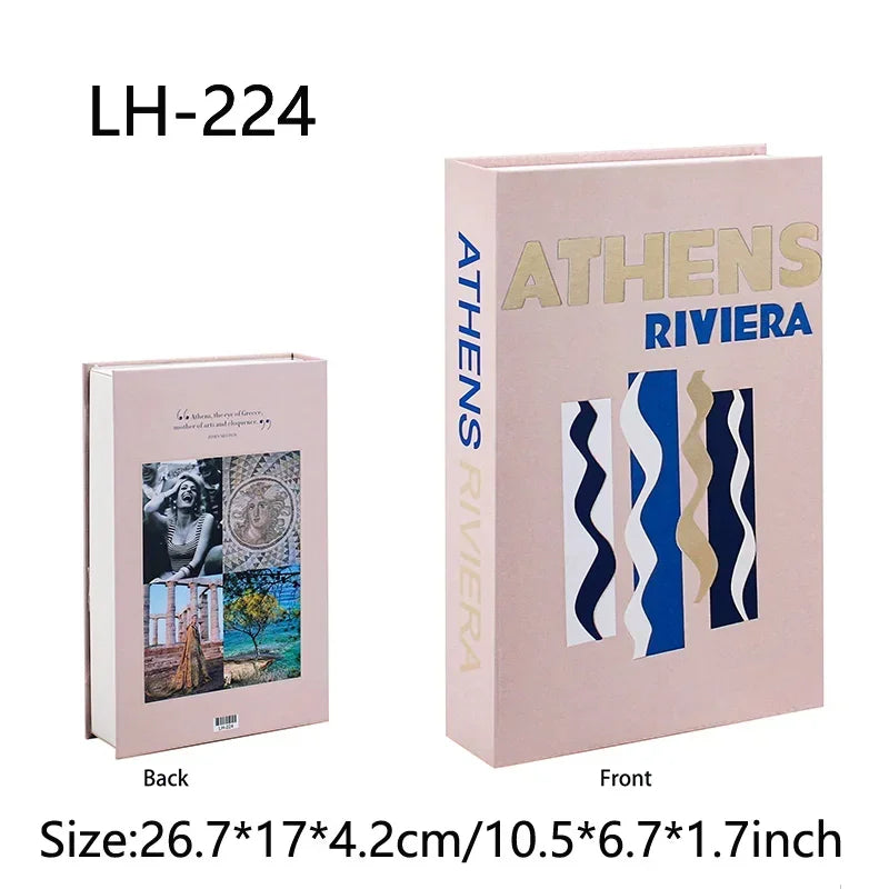 Travel Series Fake Book Decoration Coffee Table Living Room Fashion Fake Book Storage Box Decor Model Room IBIZA CAPRI
