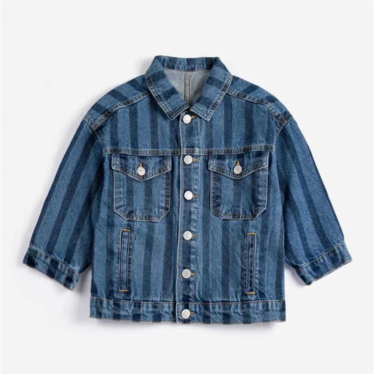 Kids' Sportswear Set 2026 Spring/Summer New Arrival Cartoon Fashion Boys' Girls' Denim Jacket Cotton Crewneck Sweatshirt Shorts