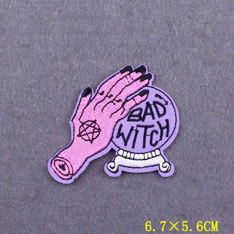 Devil Patch Iron On Patches For Clothing Thermoadhesive Patches On Clothes DIY Gothic Embroidery Patch Stripe Badges On Backpack