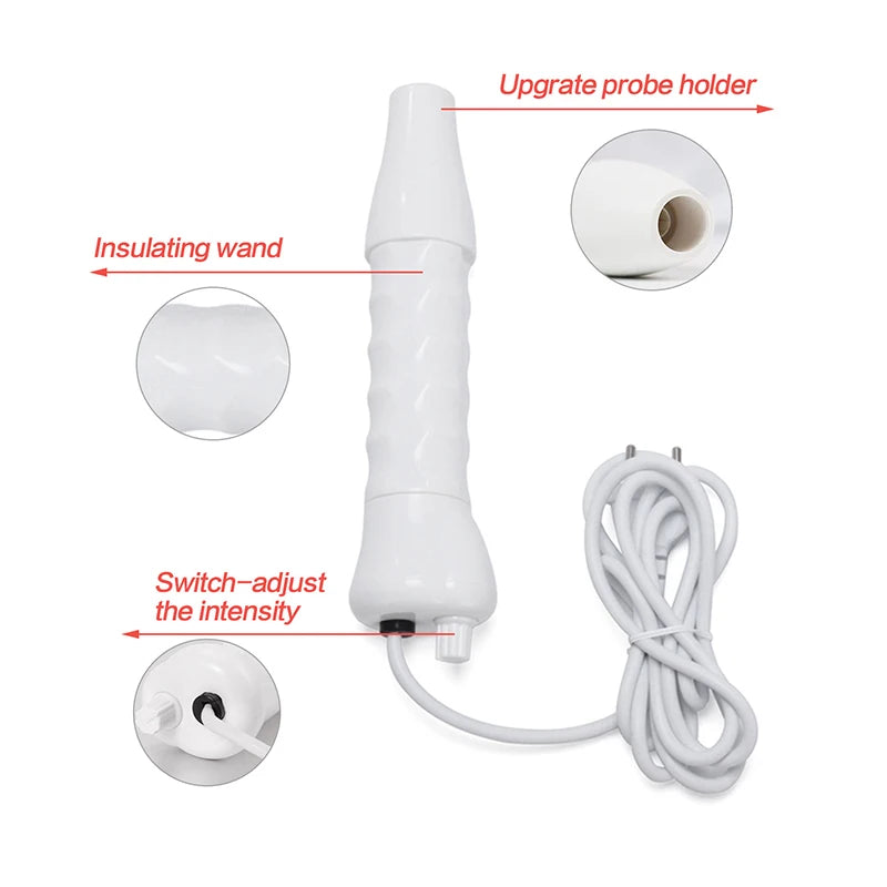 Portable High Frequency Facial Wand LED Therapy Anti-Aging Skin