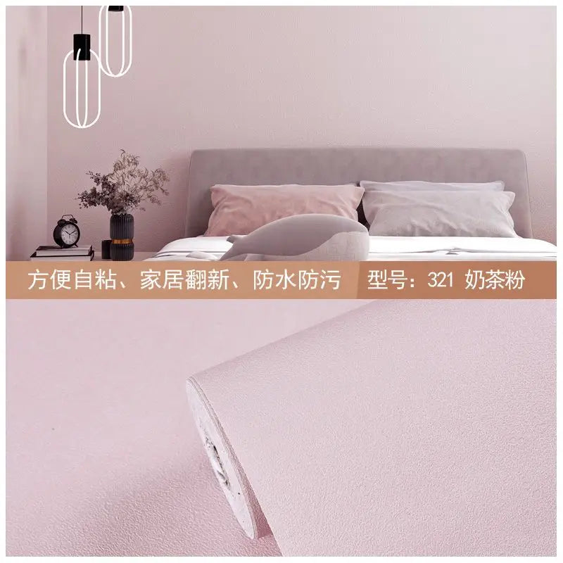 Matte PVC DIY Self Adhesive Decorable Film Vinyl Wall Stickers Kitchen Cabinets Bedroom Furniture Waterproof Oilproof Wallpapers
