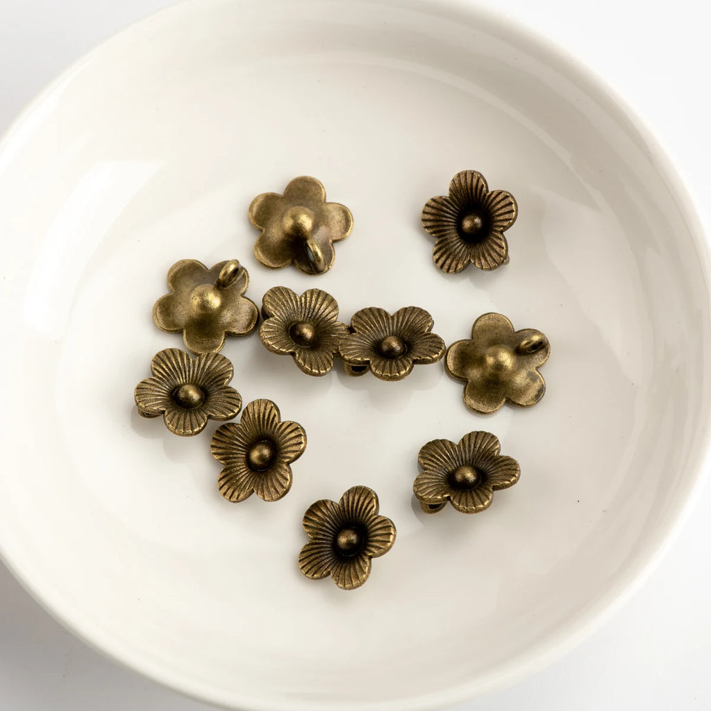 Small Flowers DIY Alloy Pendant Handicraft Accessories Charms Jewelry