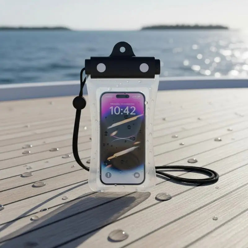 @*Universal 6 Inch Waterproof Phone Case Swimming Diving Clear