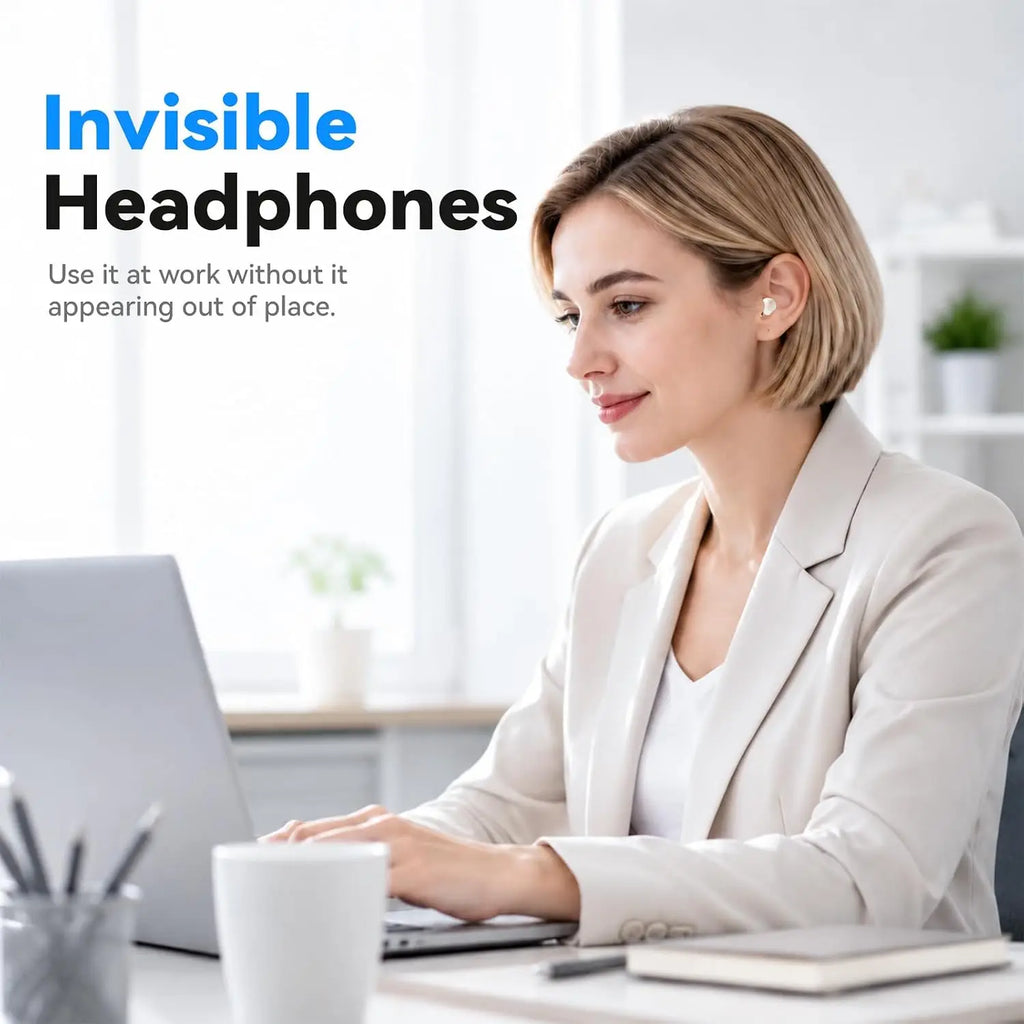 INSONIXN SK55 Mini Invisible Wireless Bluetooth Earbuds for Small